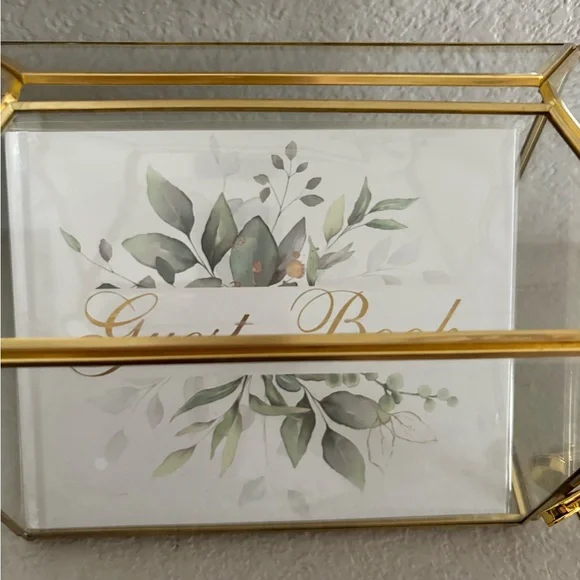 Glass gift card box with Guest Book - Picture 5 of 6